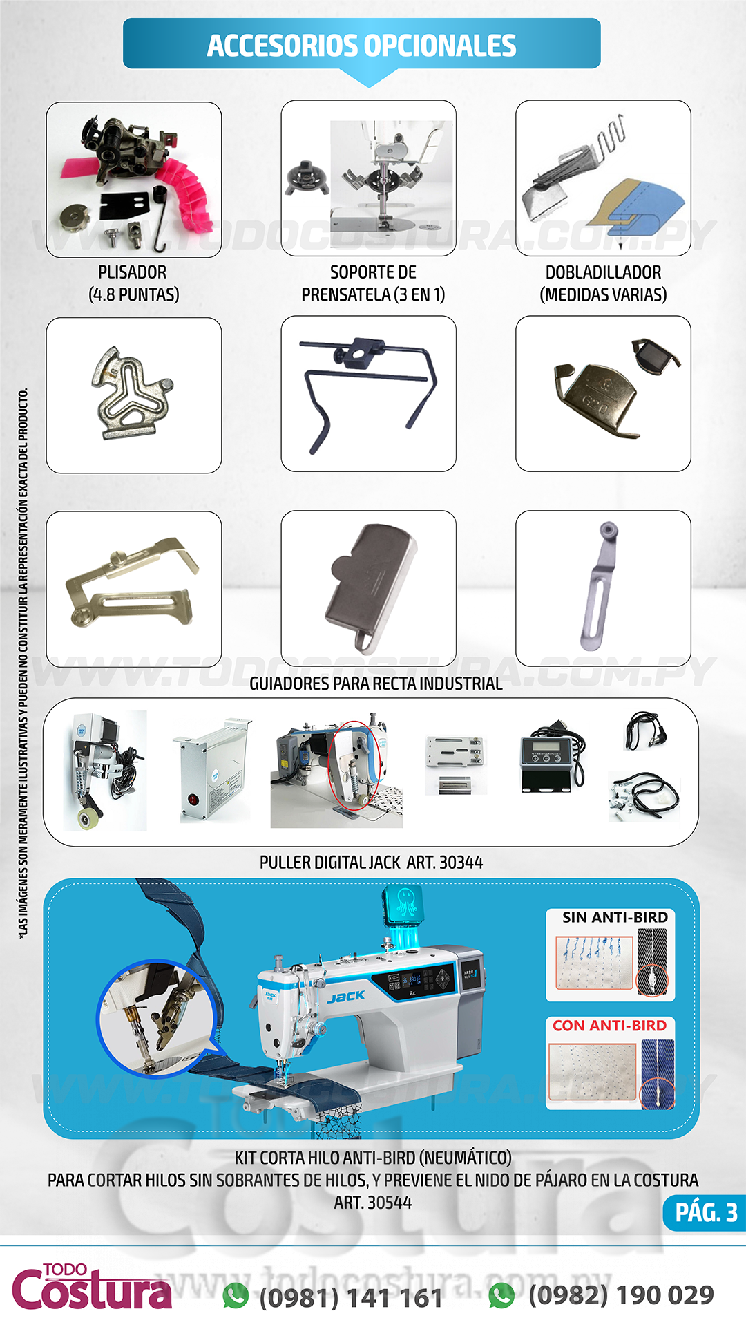 RECTA ELECTRONICA (LIVIANA) JACK A4C-C (MOTOR INCORPORADO)